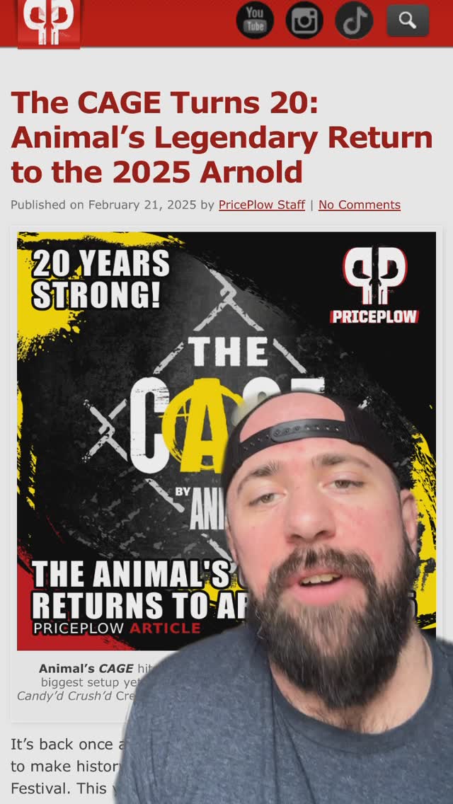 @animalpak cage never disappoints. Can’t wait to see it this year