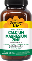 Country Life Calcium Magnesium Zinc