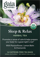 Gaia Herbs Sleep & Relax Herbal Tea