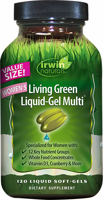 Irwin Naturals Women's Living Green Liquid-Gel Multi