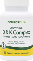 Nature's Plus Chewable Vitamin D & K Complex