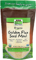 NOW Golden Flax Seed Meal - Organic