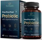 Sunergetic Pre+Pro+Post Probiotic with digestive enzymes