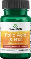 Swanson Folic Acid & B12