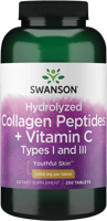 Swanson Hydrolyzed Collagen Peptides + Vitamin C