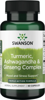 Swanson Turmeric, Ashwagandha & Ginseng Complex