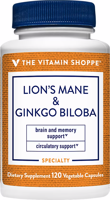 The Vitamin Shoppe Lion's Mane & Ginkgo Biloba