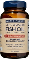 Wiley's Finest Wild Alaskan Fish Oil Cholesterol Support